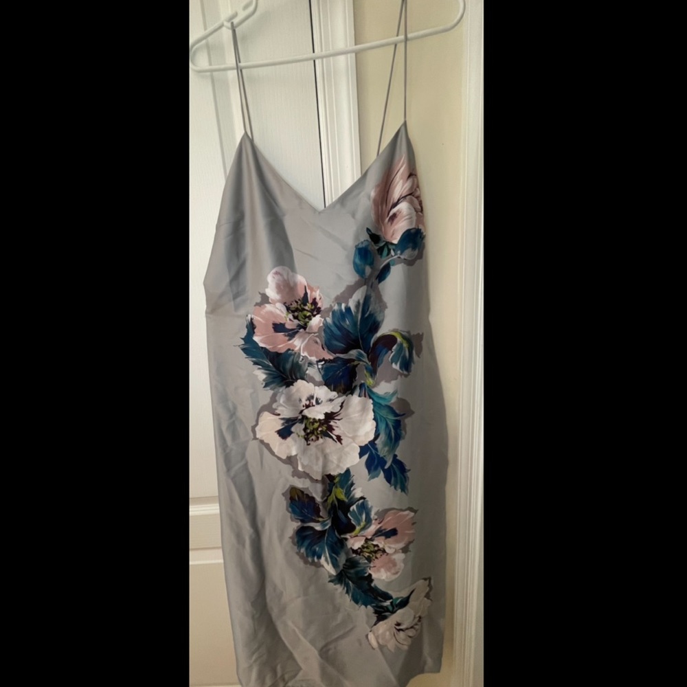 Silk flowered dress